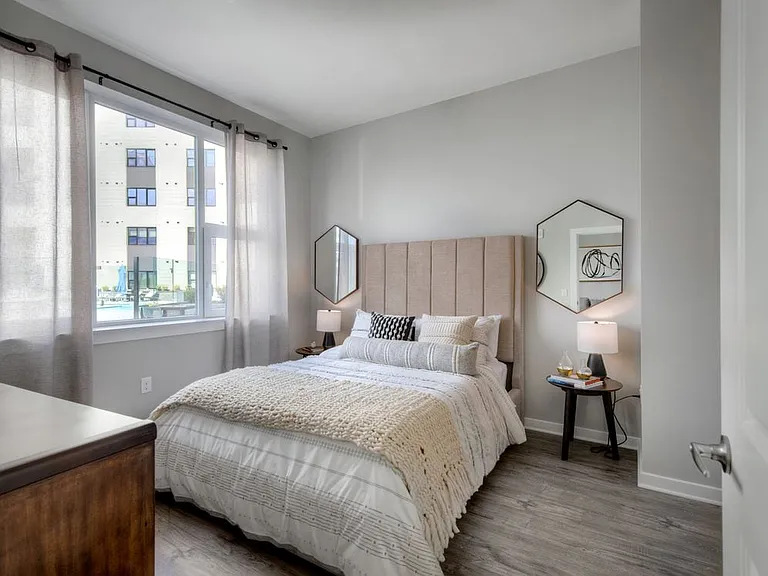 Bedrooms with hard surface flooring