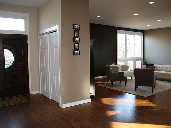 Entryway into living room