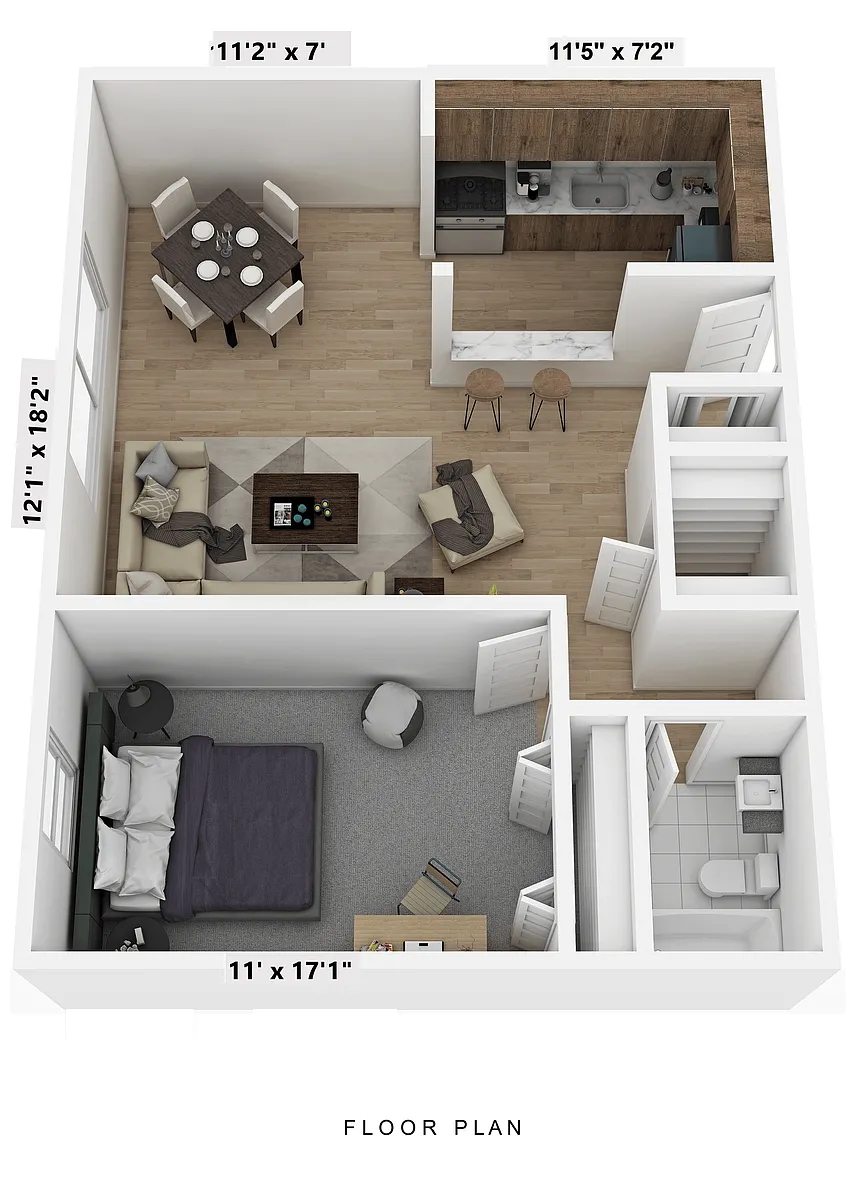 Floor plan 1 Bedroom