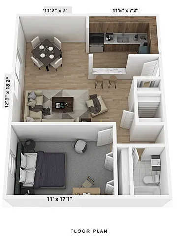 Floor plan 1 Bedroom