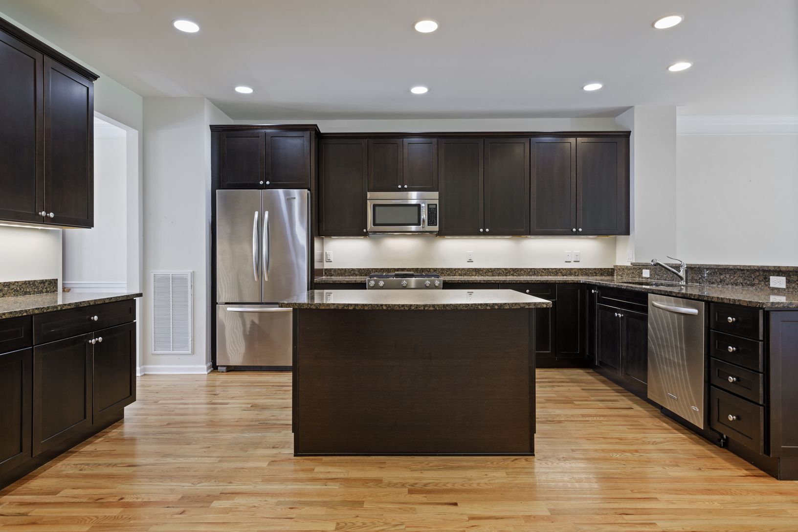  Mahogany, Granite & Stainless Steel  All Around