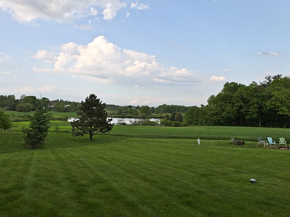 View of the pond from deck