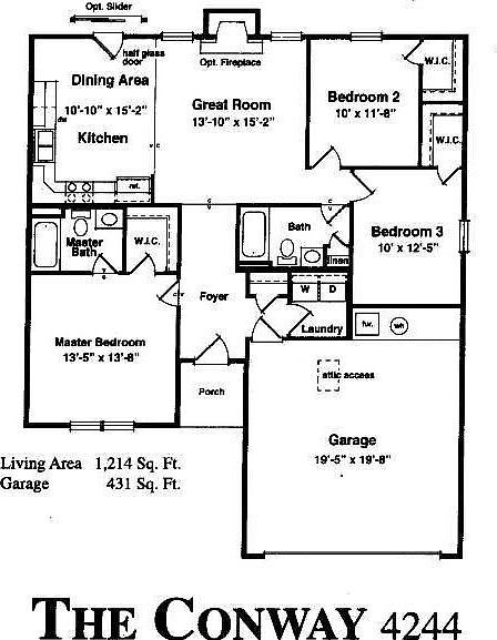 Conway floor plan