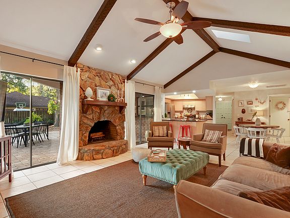 Stone Fireplace