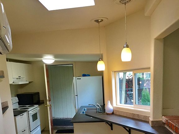 Kitchen with skylight and Coffee Bar