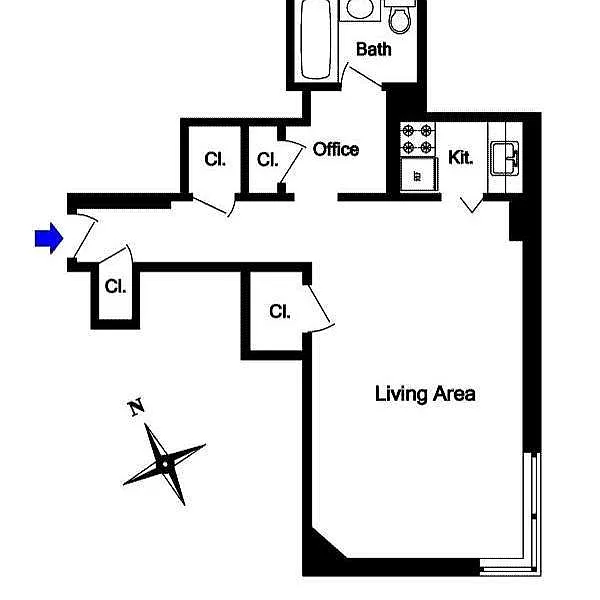 240 East 76 Street, New York, NY, 10021 photo #1 of 2: image of floorplan