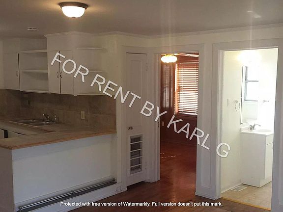 View of kitchen, bedroom 1 and bathroom