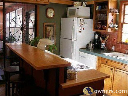 Kitchen View to Family Room