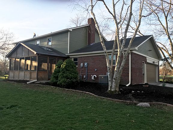 New landscaping, fresh mulch