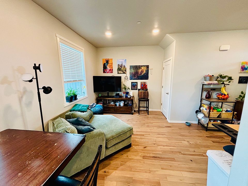 Living room and kitchen.