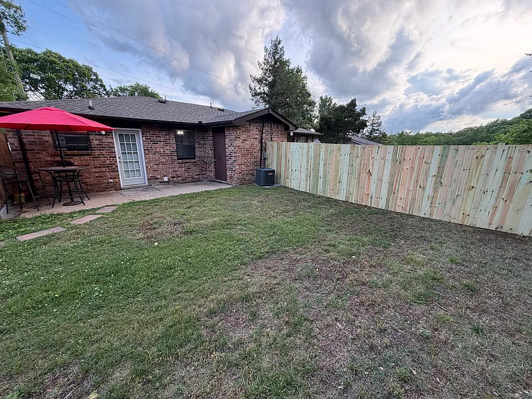 New privacy fence.