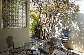 Covered side patio!