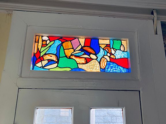 Front door stained glass