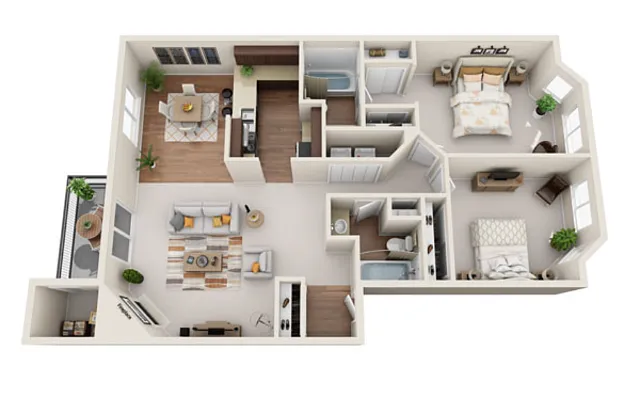 Floor plan 2X2