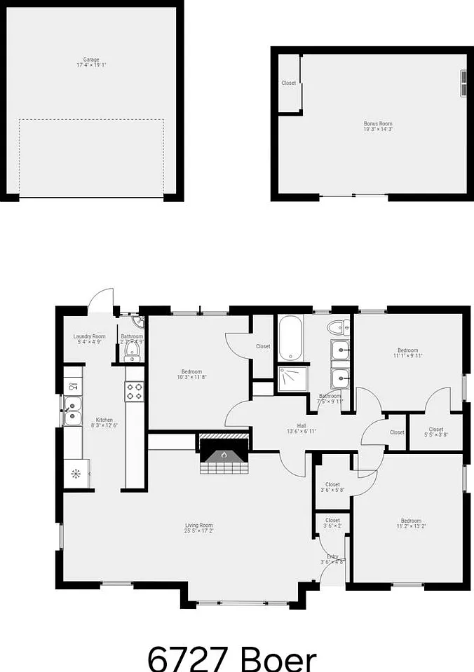 Beautiful 3 Bed 1.5 Bath House with Remodeled Bathroom and Detached Bonus Room/Office Available Now! — Photo 2