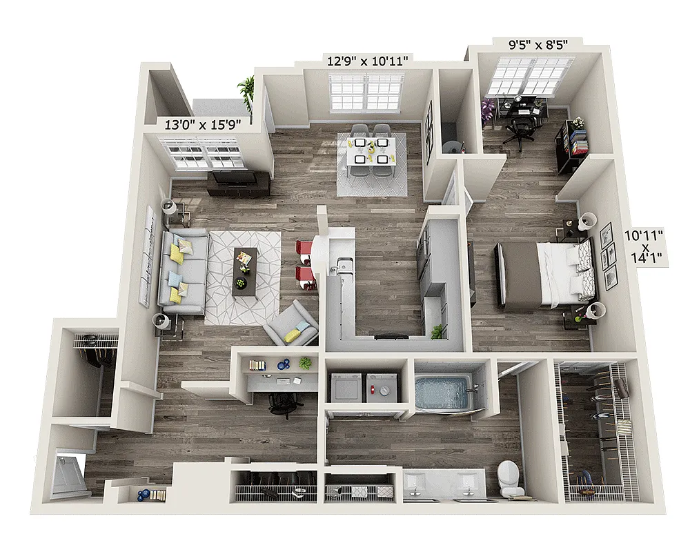 Floor plan Plan C (A1E)