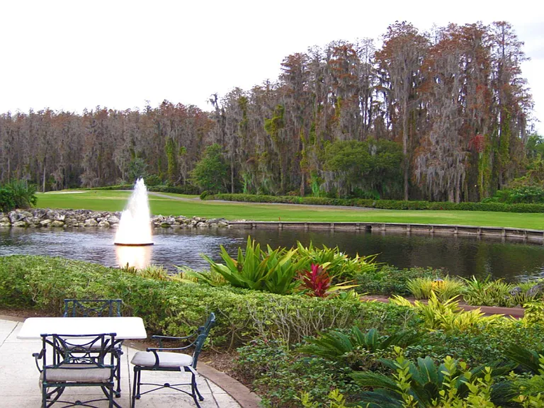 Patio w/ Lake view over the Golf course