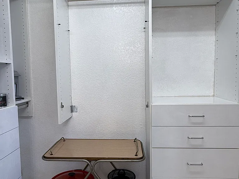 Kitchette Storage and Serving Tray on Wheels.
