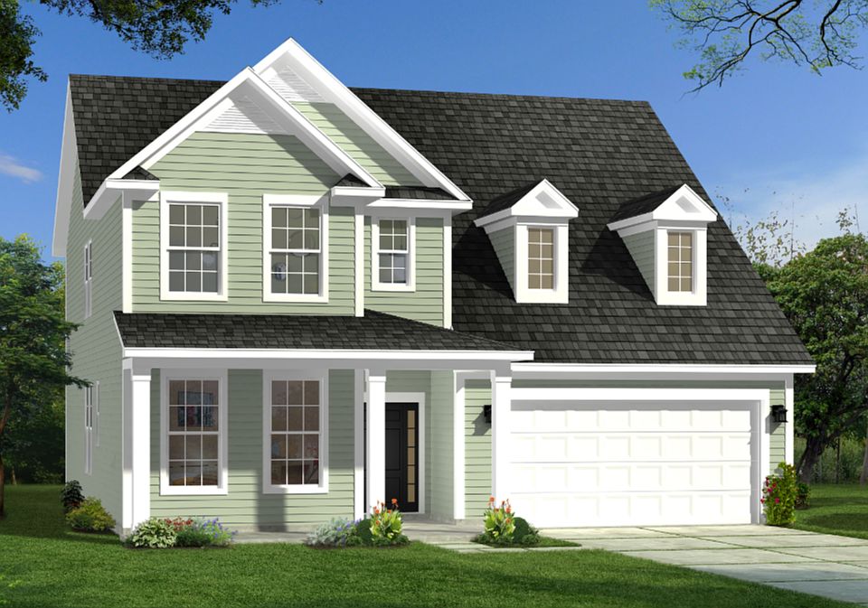 Exterior of Beacon Elevation 3 New Home Design of DRB Homes in Summerville, SC