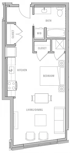 Floor plan Studio-C