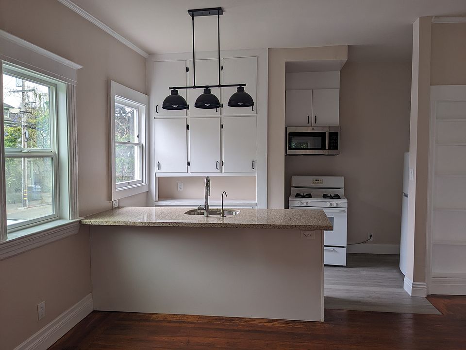 new kitchen area with open floor plan