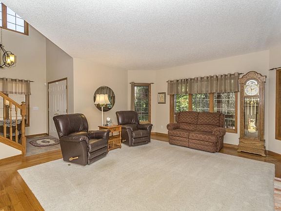 Main floor living room is wonderfully sized to accommodate any sized group!