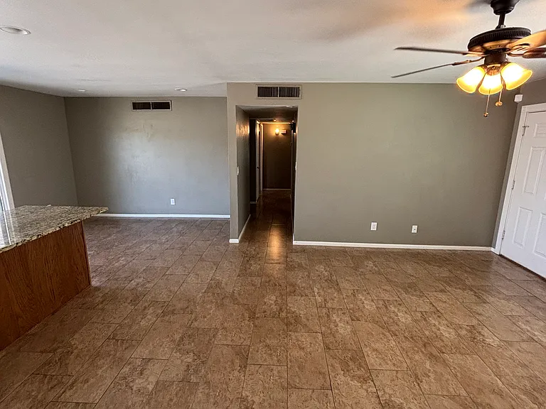 Hallway off living room