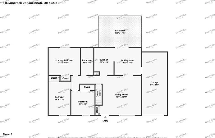 3 bed, 1.0 bath, 972 sqft, $1,795 — Photo 3