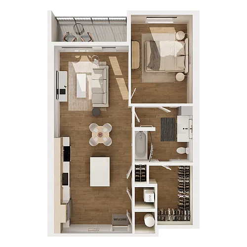 Floor plan A1B