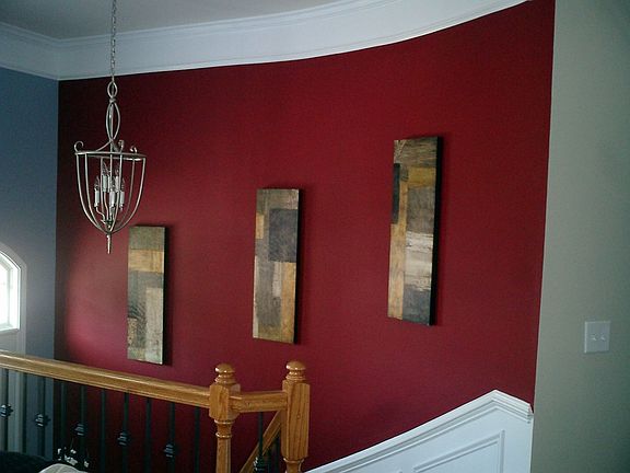 front entry into living room