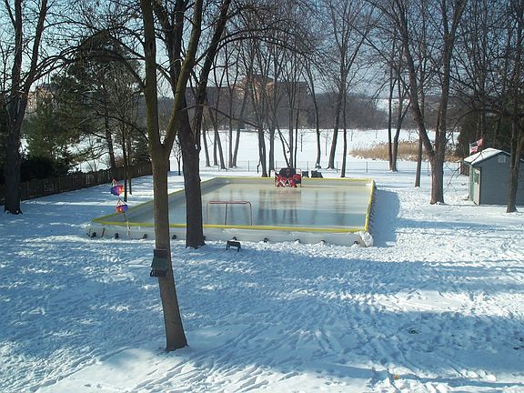 Huge Yard: Rink size 70'x35'
