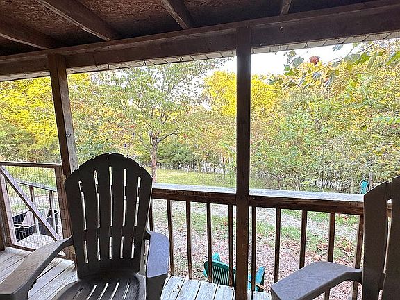 View from covered porch

