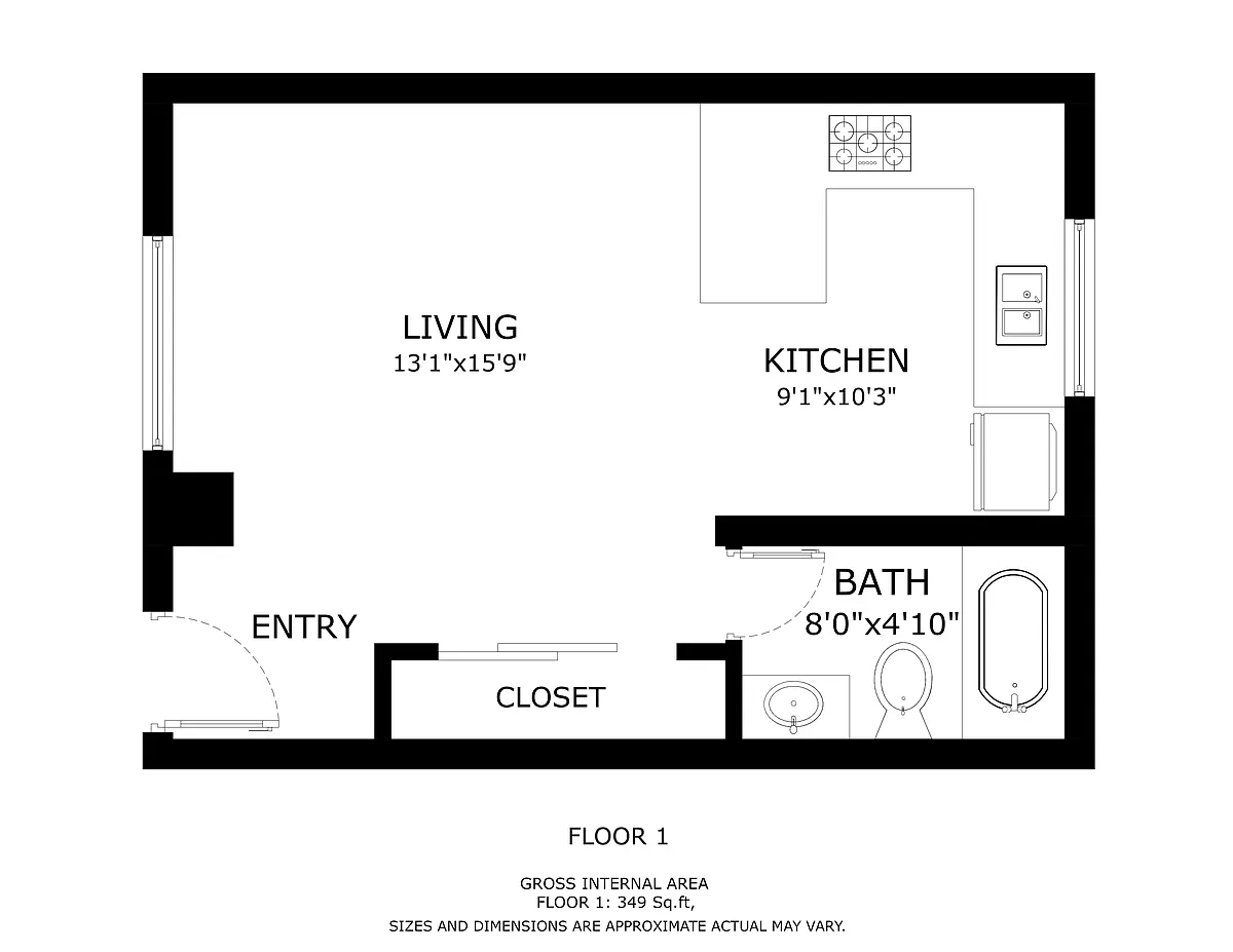 Floor plan Studio
