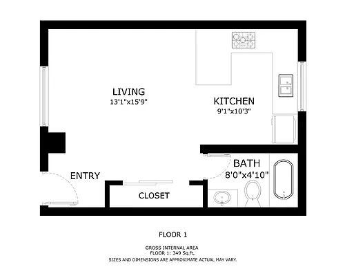 Floor plan Studio
