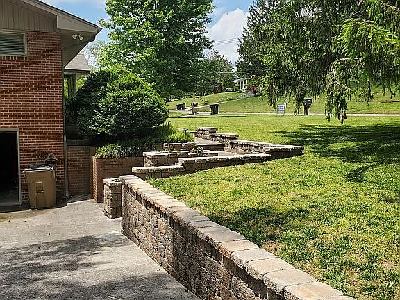 Driveway looking northwest