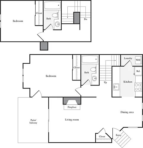 Floor plan 2 Bedrooms B