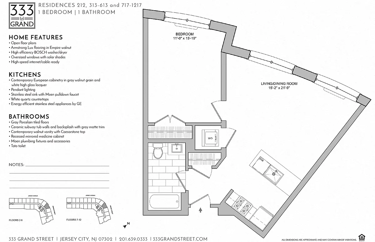 Floor plan 333 GRAND - 1 BEDROOM FLOOR PLAN AI