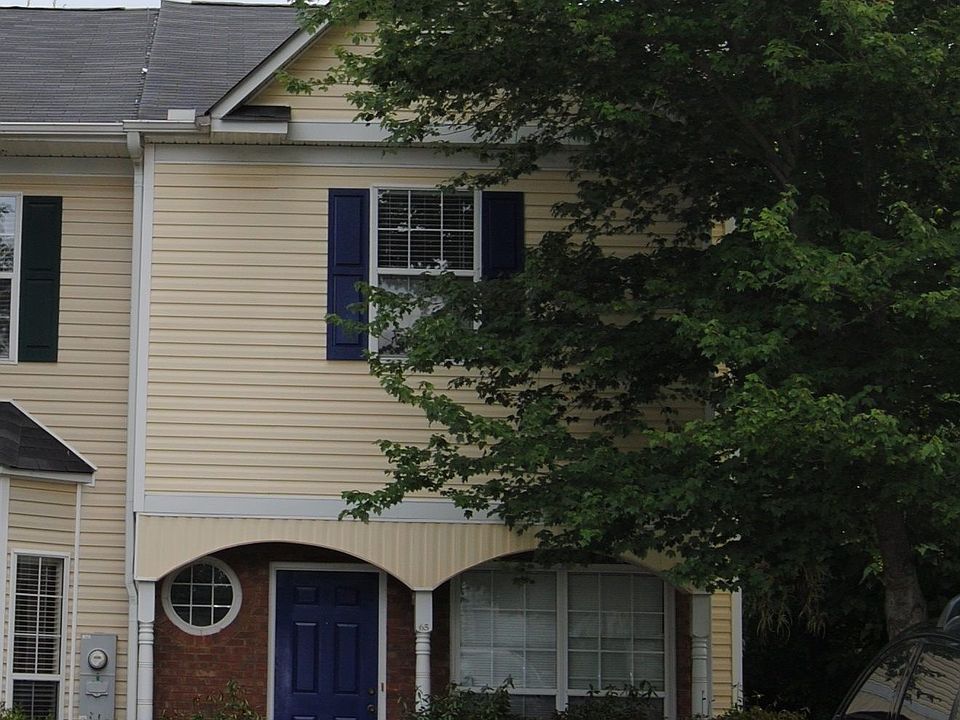 Front view of the townhome
