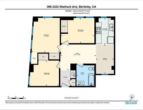 Floor plan 3 Bedrooms, 1 Bathroom