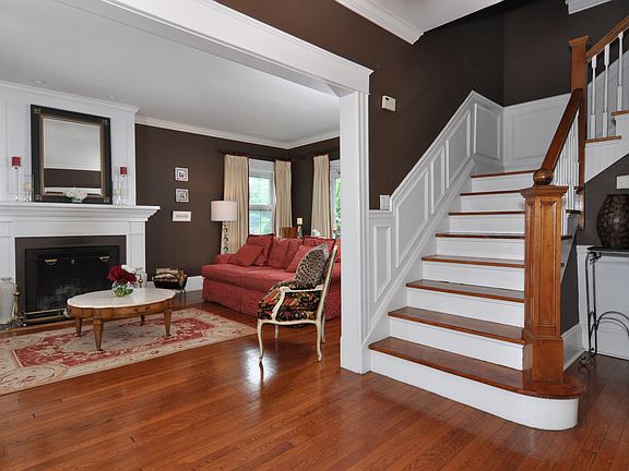 Beautiful staircase in entrance hallway