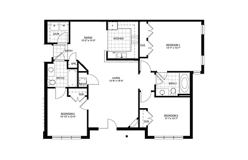 Floor plan Chinkapen