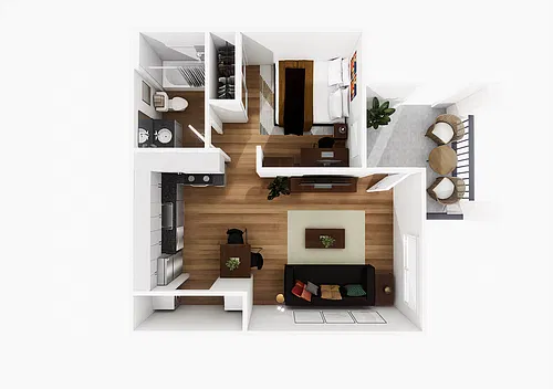 Floor plan 1X1