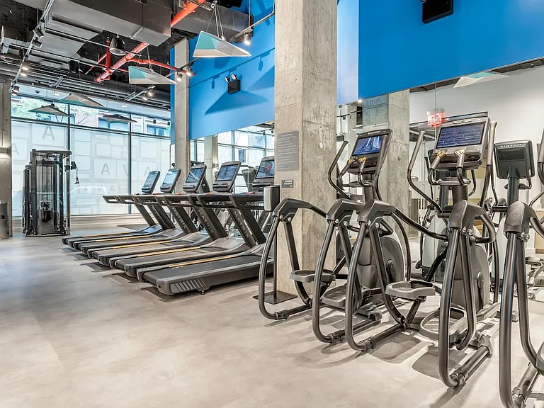 Fitness center with cardio equipment