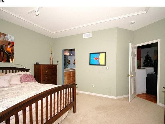 Master bedroom. Wall colors are now earth tones. 