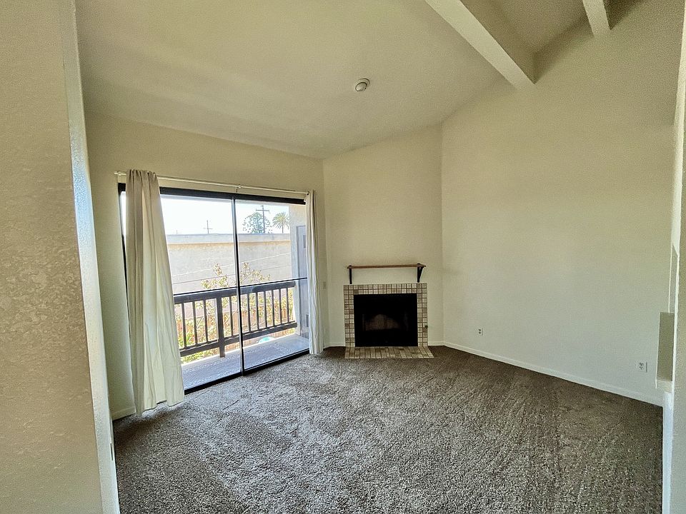 South facing living room and balcony.