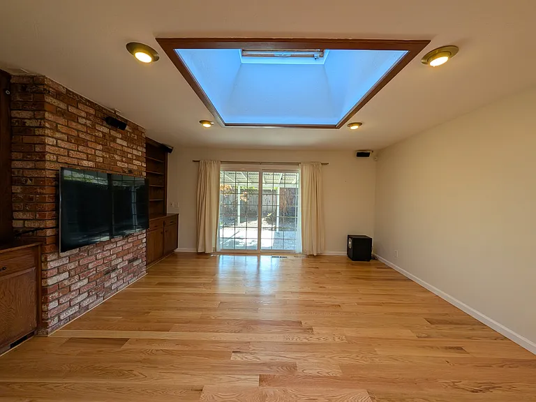 Family room from kitchen.