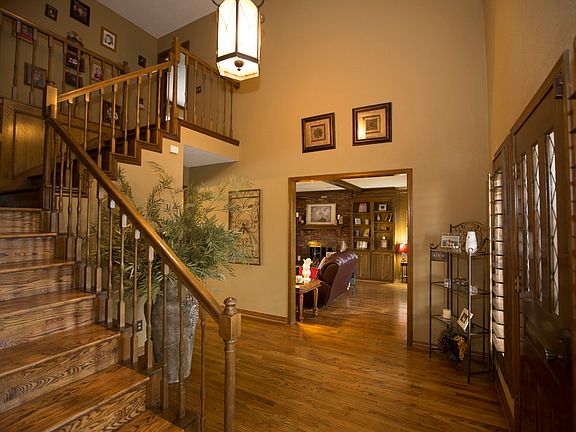 Two-story Entry with rich hardwoods!