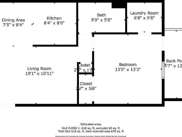 1 Bedroom Floorplan