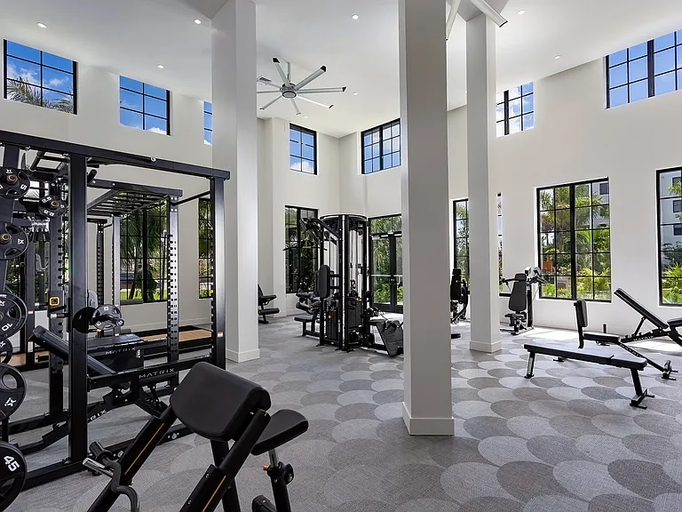 24/7 all access fitness center with state-of-the-art cardio machines and free weights.