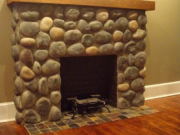 Rock Fireplace